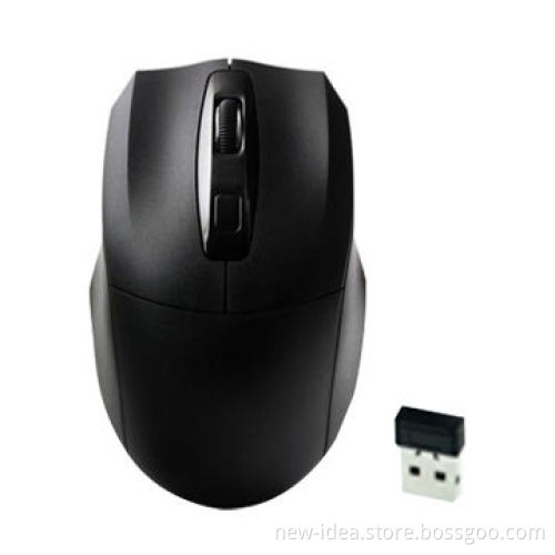 2.4GHz Wireless Optical Mouse with 3 Keys and USB Receiver, Measures 104.6 x 70 x 38.6mm
